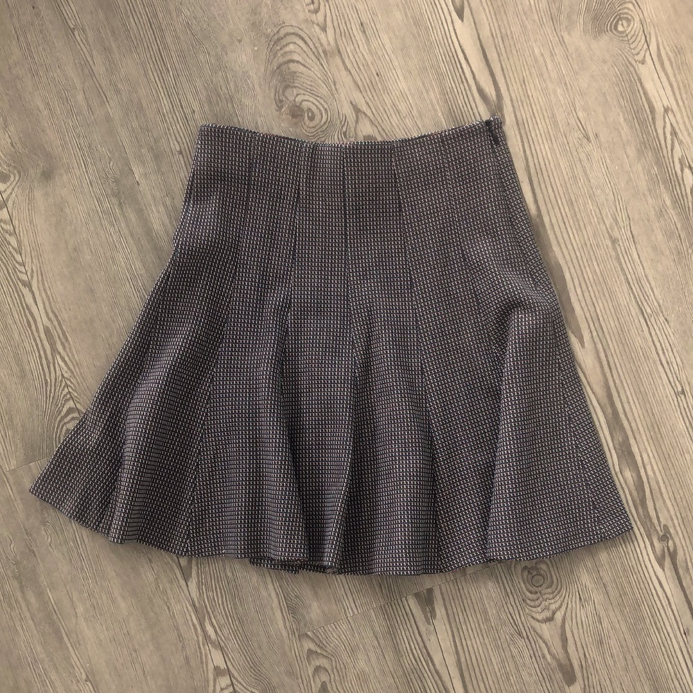 ZARA Patterned Side Zip Circle Skirt, S